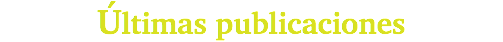 Últimas publicaciones